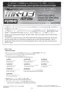 Preview: Supplementary Instruction Sheet