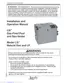 Preview: Installation And Operation Manual