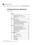 Preview: Working Instruction, Mechanical