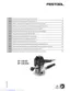 Preview: Original Operating Manual/Spare Parts List