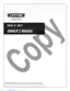 Preview: Owner's Manual