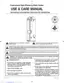 Preview: Use & Care Manual