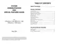 Preview: System Administration & Special Features Guide