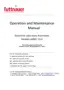Preview: Operation And Maintenance Manual