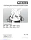 Preview: Operating And Installation Manual
