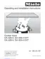 Preview: Operating And Installation Instructions