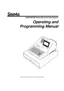 Preview: Operating And Programming Manual