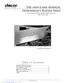 Preview: Use And Care Manual