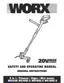 Preview: Safety And Operating Manual