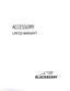 Preview: Accessory Limited Warranty