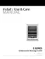 Preview: Install / Use & Care Manual