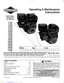 Preview: Operating & Maintenance Instructions