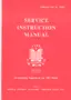 Preview: Service Instructions Manual