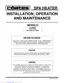 Preview: Installation & Operation Manual
