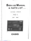 Preview: Service Manual & Parts List