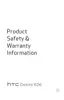 Preview: Product Safety & Warranty Information
