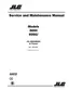 Preview: Service And Maintenance Manual