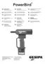 Preview: Operating Manual With Spare Parts List