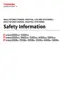 Preview: Safety Information