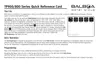 Preview: Quick Reference Card