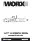 Preview: Safety And Operating Manual Original Instructions