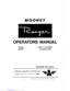 Preview: Operator's Manual