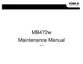 Preview: Maintenance Manual
