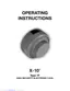Preview: Operating Instructions