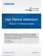 Preview: User Manual Addendum