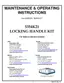 Preview: Maintenance & Operating Instructions