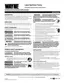 Preview: Operating Instructions & Parts Manual