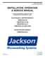 Preview: Installation, Operation & Service Manual