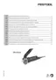 Preview: Original Operating Manual/Spare Parts List