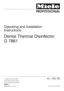 Preview: Operating And Installation Instructions