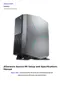 Preview: Setup And Specifications Manual
