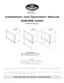 Preview: Installation And Operation Manual