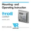 Preview: Mounting And Operating Instruction