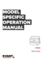 Preview: Model Specific Operation Manual