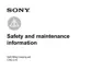 Preview: Safety And Maintenance Instructions
