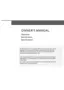 Preview: Owner's Manual