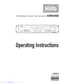 Preview: Operating Instructions