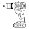 Cordless driver drill Logo