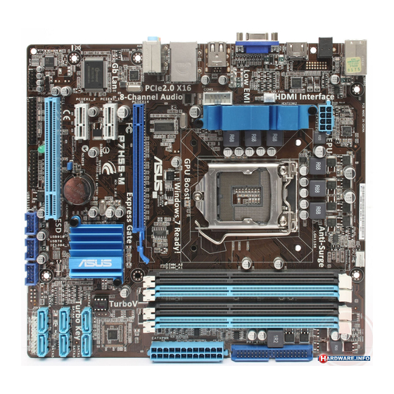 Asus P7H55-M - Connectors