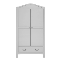 Preview: Toulouse Wardrobe Grey