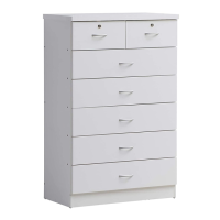 Preview: Hodedah HI70DRWHITE