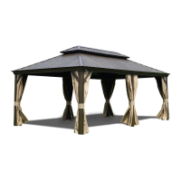 Preview: 12'x20' Alexander hardtop gazebo with double roof