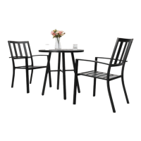Preview: PHI VILLA 3 Piece Bistro Set