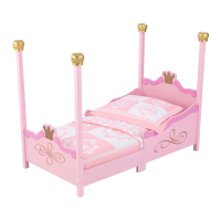Preview: KidKraft Princess Toddler Bed