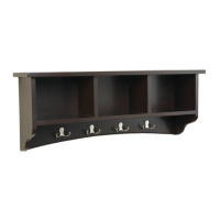 Preview: Shaker Cottage Coat Hooks with Storage