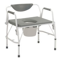 Preview: Deluxe Bariatric Drop-Arm Commode